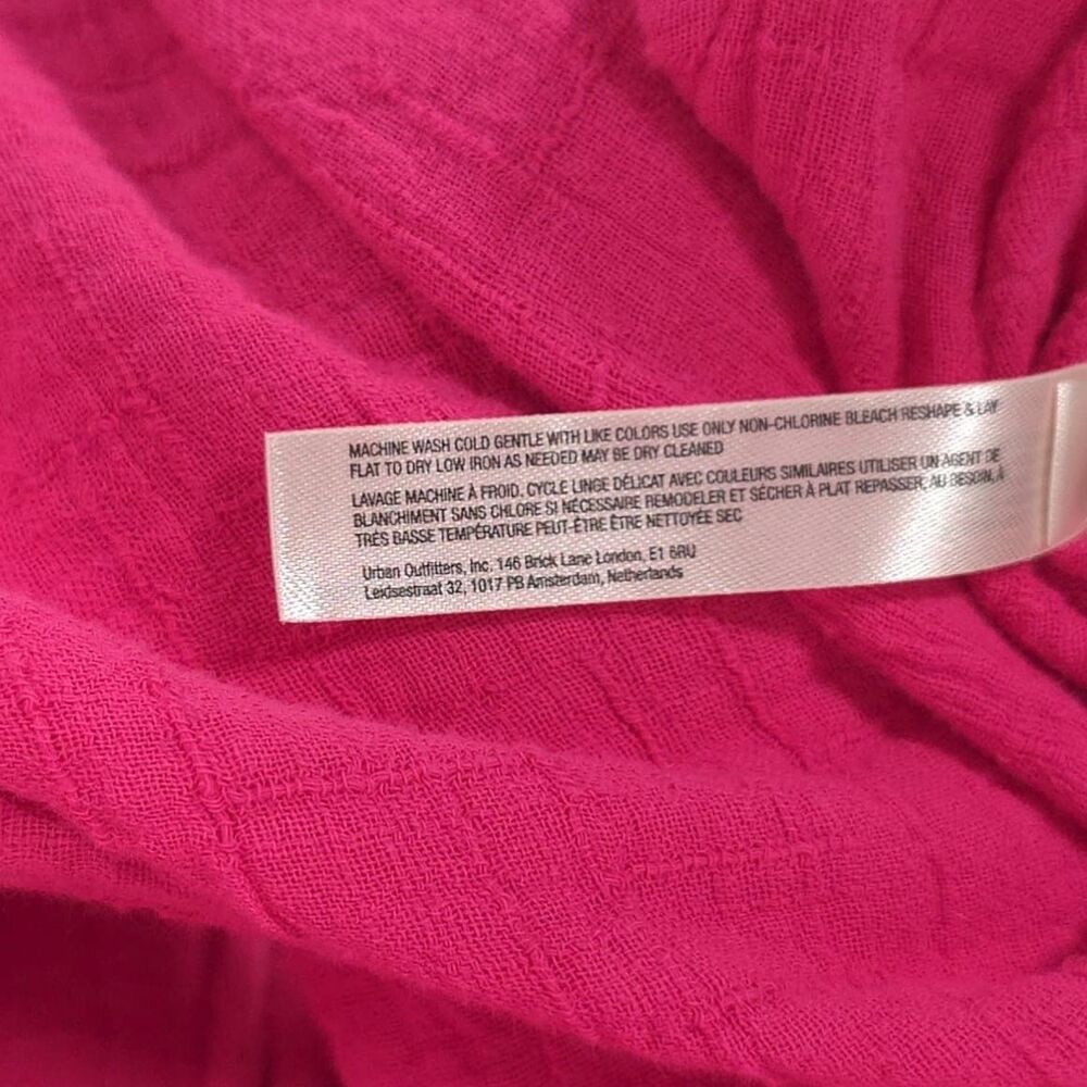 Daily PRACTICE Anthropologie NEW Everyday Tee‎ Dress XS Raspberry Rose Hot Pink - Picture 11 of 12